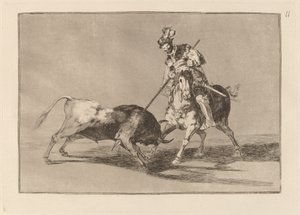 Der Cid Campeador spießt einen weiteren Stier auf von Francisco de Goya