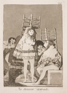 Endlich an Ort und Stelle von Francisco de Goya