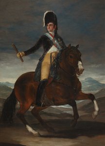 Reiterporträt von König Ferdinand VII. von Spanien von Francisco de Goya
