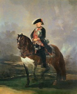Reiterporträt von König Carlos IV, 1800-1801 von Francisco de Goya