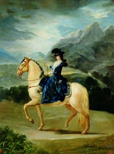 Reiterporträt von Maria Teresa de Vallabriga