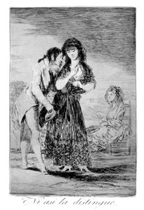 Selbst so kann er sie nicht erkennen, 1799 von Francisco de Goya