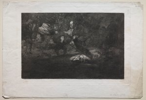 Gott erschafft sie und sie schließen sich zusammen von Francisco de Goya