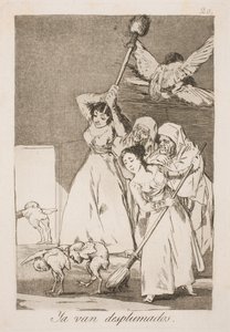 Hier sind sie aller Federn beraubt von Francisco de Goya