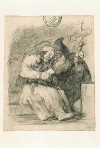 Er hilft ihm, gut zu sterben von Francisco de Goya