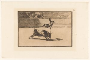 Juanito Apiñani in der Arena von Madrid von Francisco de Goya