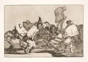Die Torheit des Karnevals (Amüsiere dich, Karneval, denn morgen wird es Asche geben) von Francisco de Goya