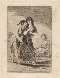 Selbst so kann er sie nicht erkennen von Francisco de Goya