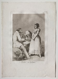 Ochenta Caprichos: Es ist besser, faul zu sein von Francisco de Goya