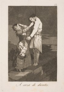Auf der Jagd nach Zähnen von Francisco de Goya