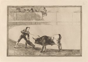 Pedro Romero tötet den angehaltenen Stier von Francisco de Goya