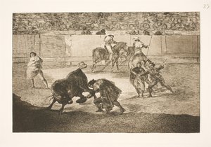 Pepe Illo führt einen Recorte aus von Francisco de Goya