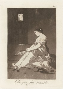 Weil sie empfänglich war von Francisco de Goya
