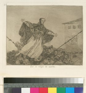 Que se rompe la cuerda (Möge das Seil reißen), Platte 77 aus Los Desastres de la Guerra (Die Schrecken des Krieges), nach 1814-15, veröffentlicht 1863 von Francisco de Goya