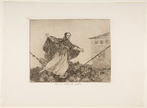 Que se rompe la cuerda (Möge die Schnur reißen), Platte 77 aus Los Desastres de la Guerra (Die Schrecken des Krieges), nach 1814-15, veröffentlicht 1863 von Francisco de Goya