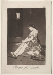 Die Caprichos: Weil sie empfänglich war, 1799 von Francisco de Goya
