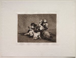 Die Schrecken des Krieges: Die Frauen geben Mut von Francisco de Goya