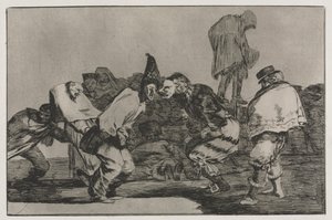 Die Sprichwörter: Karnevalsnarrheit, 1864 von Francisco de Goya