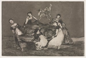 Die Sprichwörter: Weibliche Torheit von Francisco de Goya