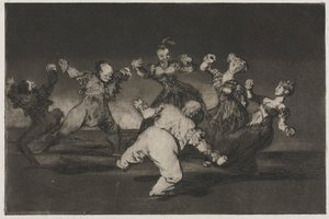 Die Sprichwörter: Wenn Marion tanzen will, muss sie die Konsequenzen tragen, 1864