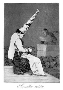 Diese Staubkörner, Perrico der Krüppel, 1799 von Francisco de Goya