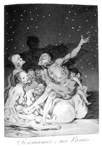 Wenn der Tag anbricht, werden wir losfahren!, 1799 von Francisco de Goya