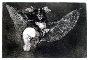 Geflügelter Unsinn, 1819-1823 von Francisco de Goya