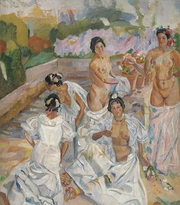 Das Bad (Sevilla) von Francisco de Iturrino