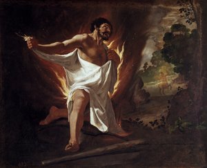 Faticas von Herkules für Buen Retiro: Hercules Morente von Francisco de Zurbaran