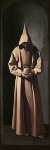St. Franziskus, der einen Schädel betrachtet