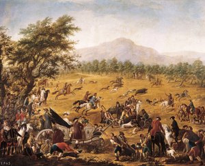 Jagd, um 1780 von Francisco de la Traverse