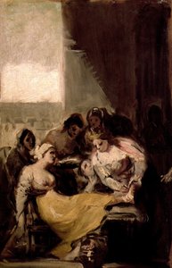 Heilige Isabel von Portugal heilt die Wunden einer kranken Frau