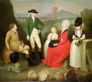 Gruppenporträt von Aubrey, 2. Baron Vere of Harmsworth und Familie von Franciszek Smuglewicz