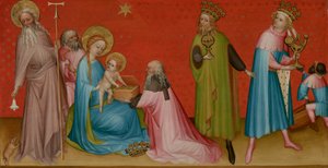 Die Anbetung der Heiligen Drei Könige mit dem Heiligen Antonius Abt von Franco Flemish Master