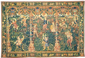 Exotische Grün-Tapisserie, möglicherweise Tournai, erste Hälfte des 16. Jahrhunderts von Franco Flemish School
