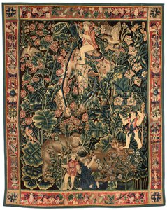 Exotische Verdetapisserie, wahrscheinlich Tournai, erste Hälfte des 16. Jahrhunderts von Franco Flemish School