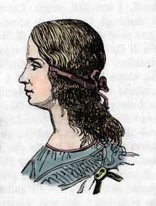 Porträt von Lucrezia Borgia (1480-1519) Gravur aus 