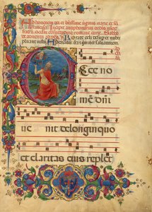 Blatt aus dem Antiphonar des Kardinals Bessarion