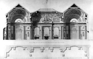 Entwurf für die Galerie des Lansdowne House, London