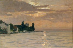 See und Jura vom Savoyer Ufer von Francois-Louis-David Bocion