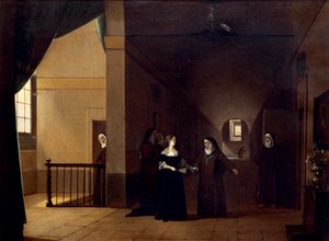 Mademoiselle de La Valliere tritt ins Kloster ein, von Francois Marius Granet, Frankreich