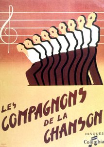 "Les Compagnons de la chanson" von Francois-emile Popineau