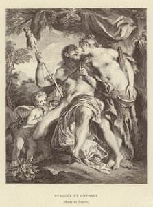 Herakles und Omphale von Francois (after) Boucher
