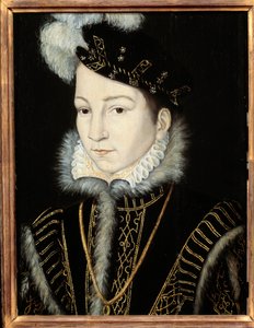 Porträt von Karl IX., König von Frankreich (1550 - 1574) von Francois (workshop of) Clouet