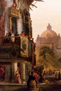 Fronleichnamsprozession vor der Kathedrale von Sevilla von Francois Antoine Bossuet