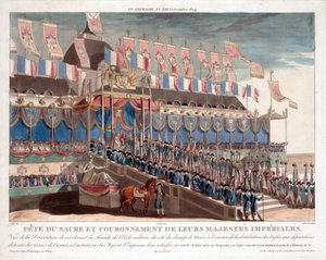 Feierlichkeiten zur Krönung Napoleons von Francois Aubertin