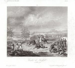 Kampf von Saalfeld von Francois Augustin Desmoulins