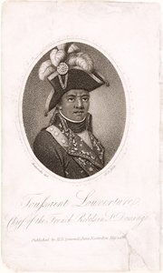 Toussaint Louverture (ca. 1743-1803) Anführer der französischen Rebellen in St. Domingo, graviert von Holl, veröffentlicht von H.D. Symonds, 1802 von Francois Bonneville