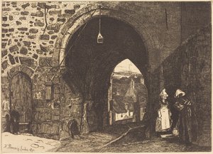 Das Saint-Malo-Tor in Dinan von François Bonvin