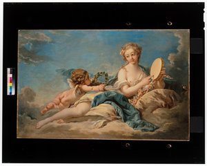 Clio, die Muse der Geschichte und des Gesangs von François Boucher